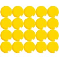 Boite de 20 Aimants ronds MAULpro 15 mm puiss. 0,17 kg Jaune