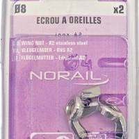 Ecrou à oreilles matière inox A2 Ø8 mm - Gedimat - NORAIL
