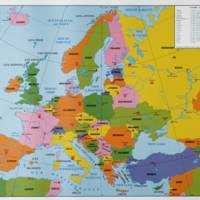 Cartes de géographie Europe physique et politique