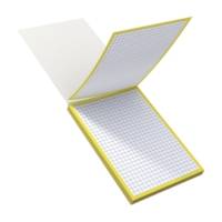 Bloc de 30 fiches bristol 105X148 non perforées Q5/5 jaune