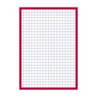 Bloc de 30 fiches bristol 105X148 non perforées Q5/5 rouge