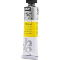 Tube 37 ml Peinture Artist Acrylics Extra fine JAUN HANSA CL - PÉBÉO