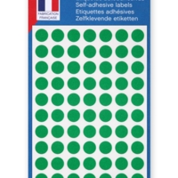 Sachet de 462 étiquettes Gommettes de signalisation Rondes 8 mm Vert - Apli-Agipa