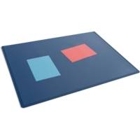 Sous-main Antidérapant avec Rabat Transparent 53x40 cm Polypropylène Bleu foncé - DURABLE