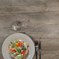 Plateau de table Ø90cm Chene Saman - RestooTab