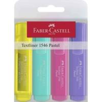 Surligneur TEXTLINER 1546 PASTEL, étui de 4