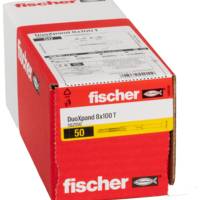 Cheville rallongée DUOXPAND 8 x 100 avec vis à tête fraisée en acier électrozingué - Gedimat - FISCHER