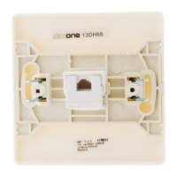 Prise téléphone RJ45 blanche - Gedimat - DIWONE