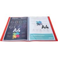 Protège-documents en polypropylène souple OPAK 20 vues - A4 Rouge - EXACOMPTA