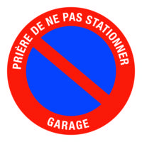 Disque de signalisation PVC stationnement interdit D170mm - Gedimat