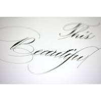 Bloc Calligraphie 30x40 25 feuilles 130g ivoire encollé en tête