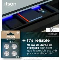 Pack 4 Piles Bouton Lithium CR2025 3V Idéale Clé de Voiture, Montre