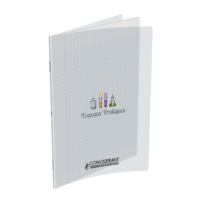 Cahier Travaux Pratiques Couv Polypro A4 48 + 48 Pages Incolore