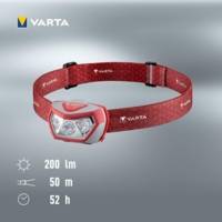 Lampe frontale LED "Outdoor Sports H20 Pro" rouge/gris