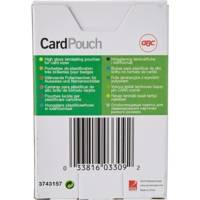 Lot 100 Pochettes plastification 60x90mm carte de visite brillant 2x125 microns