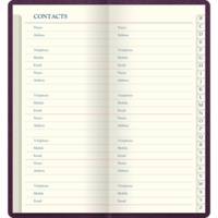 Carnet d'adresses Legacy - Slim - Purple