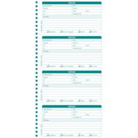 Bloc messages téléphones spiralé 148x297 mm 50 feuillets Dupli