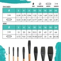 Pinceau artiste CATALYST manche long plat 12