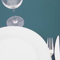 Mange-debout pied noir 60x60cm bleu prusse - intérieur - RestooTab