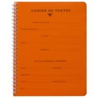 Cahier de Textes Spirale POLYPRO 17x22 124p séyès 70g Couleur Aléatoire