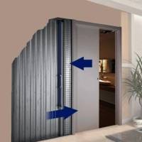 Kit d'habillage MDF pour châssis double Doortech plaqué Koto recoupable de 120 à 160 cm - Gedimat - SCRIGNO