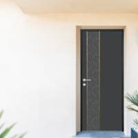 Porte d'entrée alu BALI gris/blanc dormant 77 mm - 215 x 90 cm - Gedimat