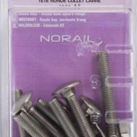 Boulon bois tête ronde collet carré inox A2 - - Gedimat - NORAIL