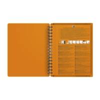 MEETINGBOOK A5+ 90g lignée 6mm couverture polypro - OXFORD
