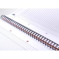NOTEBOOK A4+ spiralé 160 pages lignée 6 mm orange - OXFORD