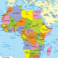 Cartes de géographie Afrique physique et politique
