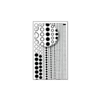 Symboles Transferts (1 Feuille) SDD223F  Noir