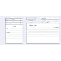 Carnet à souche ''reçu avec TVA''  10,5 x 21cm 50 feuillets