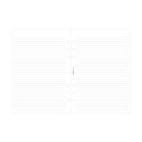 Recharge format A5 feuilles de notes lignées Blanc