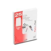 Paquet de 25 pochettes dos carton velin blanc 24 260x330 bande de protection