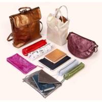 PLUME Pochette UNIVERSELLE en Daim irisé 23x32cm Or