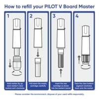 Etui 5 Marqueur Tableau blanc Begreen V-board Master Pointe Moyenne Biseautée Assortis - PILOT
