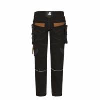 Pantalon de travail multipoches VICENTE noir/camel - Gedimat - NORTH WAYS