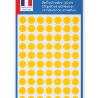 Sachet de 462 étiquettes Gommettes de signalisation Rondes 8 mm Jaune