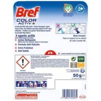 Bloc WC 50g Color Activ+ Fleurs sauvages - Nettoyant Détartrant toilettes