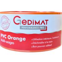 Adhésif PVC orange - 50 mm 33m - Gedimat - GEDIMAT PERFORMANCE PRO