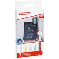 Marqueur craie liquide 4085 Etui de 5 Assortis pastel 1-2 mm