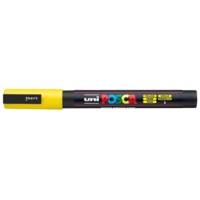 Marqueur pointe conique fine pc3m 0,9 - 1,3mm jaune - POSCA