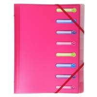 Trieur Polypropylène 3 Rabats Chromaline 8 compartiments Coloris Aléatoire