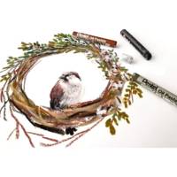 Boîte 50 Pastels à l'huile PHN 60mm Diam 8mm 38+6 Fluos et 6 Métalliques