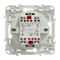 Double va-et-vient à vis blanc connexion rapide ODACE - Gedimat - SCHNEIDER ELECTRIC