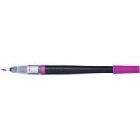 Pochette de 6 Pinceaux COLOR BRUSH XGFL : 1 x Orange, 1 x Jaune, 1 x Vert clair, 1 x Bleu ciel, 1 x Violet, 1 x Rose - PENTEL