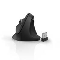 Souris sans fil verticale ergonomique "EMW-500", 6 boutons, noire