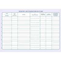 Registre "Conventions de stage" 210 x 297 mm 48 pages