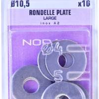 Rondelle large matière inox A2 Ø10 - Gedimat - NORAIL
