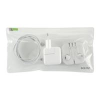 Sachet de 2 pochettes enveloppe à zip Traveller PVC 2/10e, format S Transparent